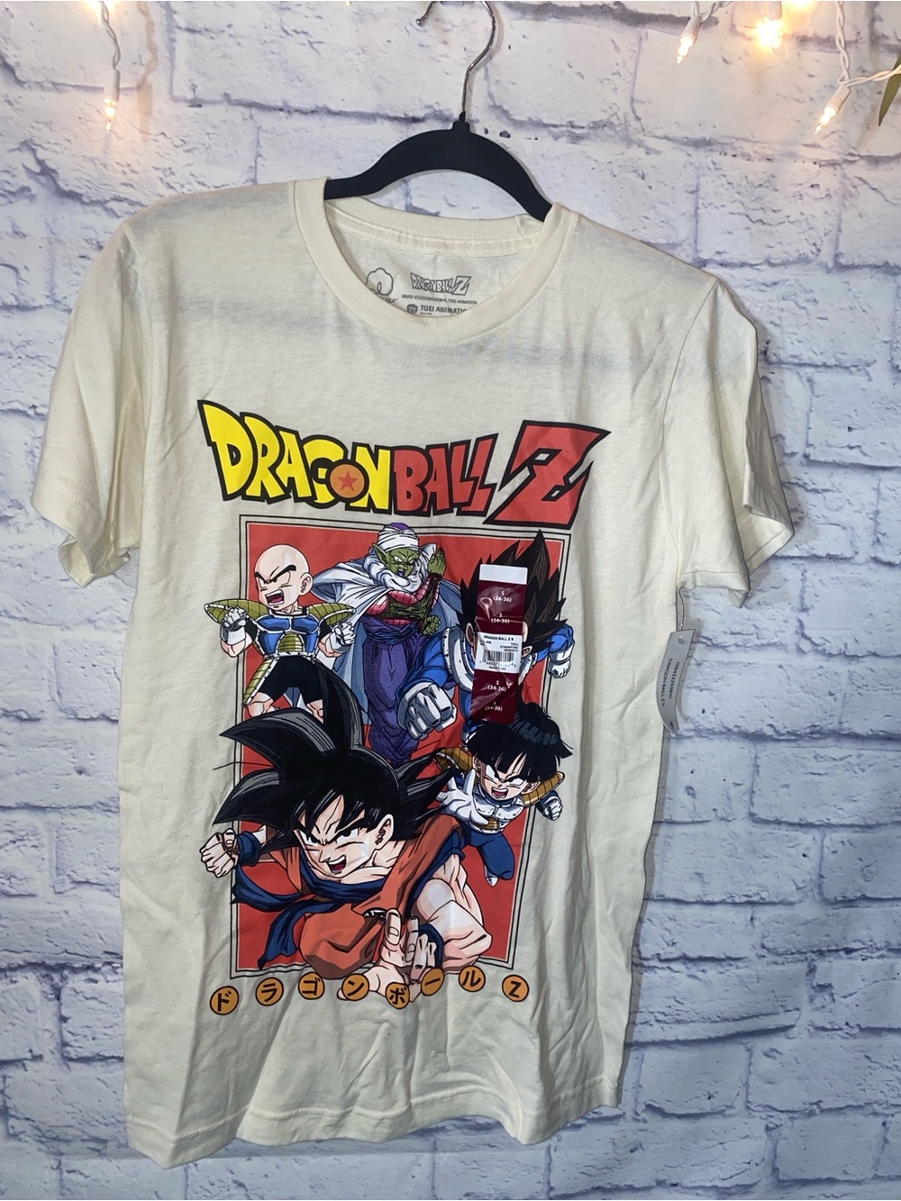 Dragon Ball Z Graphic Tee - White with Red & Black Print